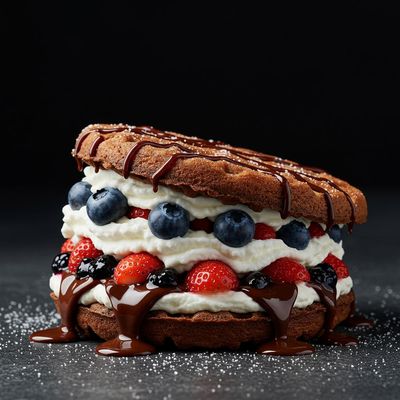 Judge me by Fudge Waffle Sandwich